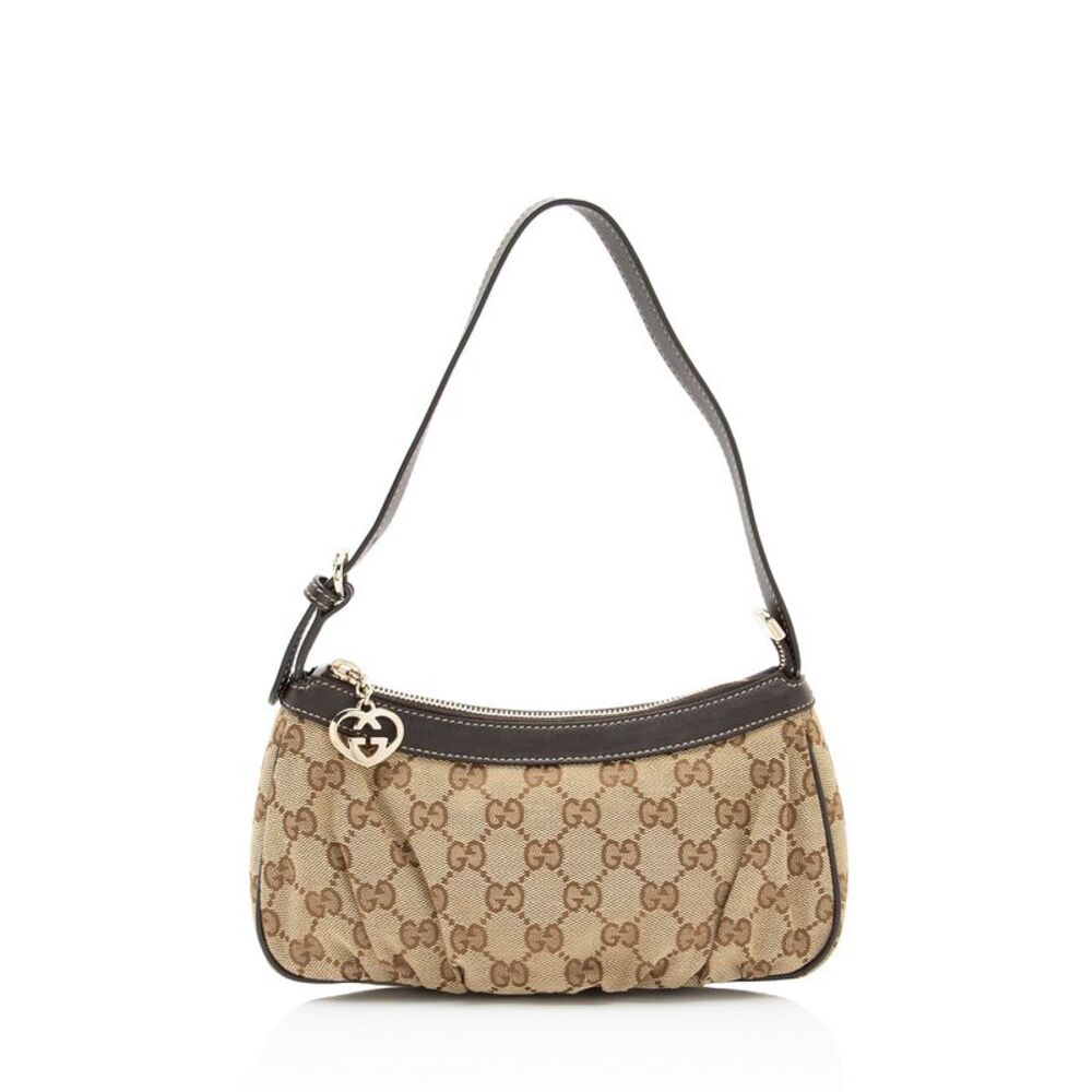 Gucci Vintage GG Canvas Lovely Pochette